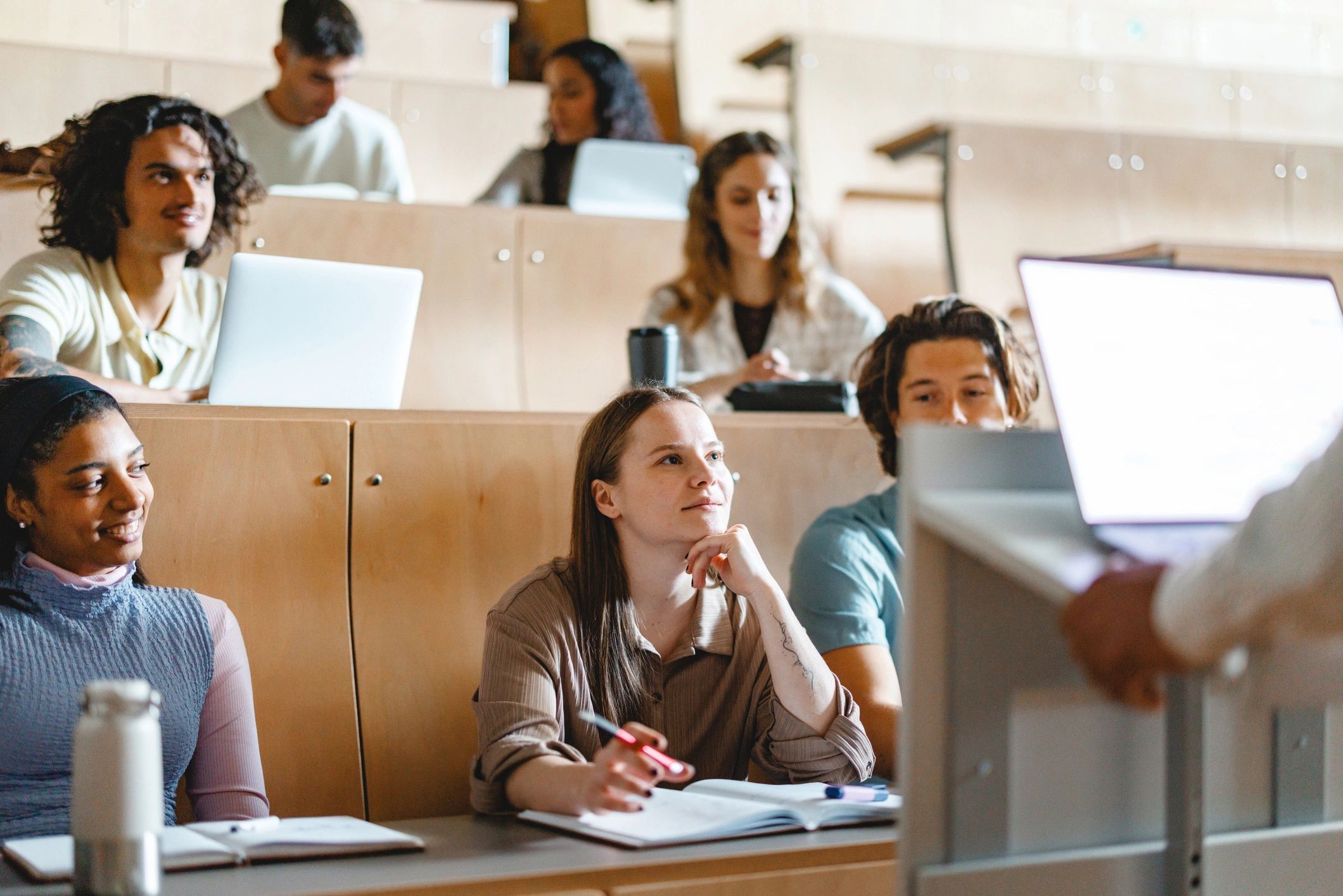 University students listening during a lecture