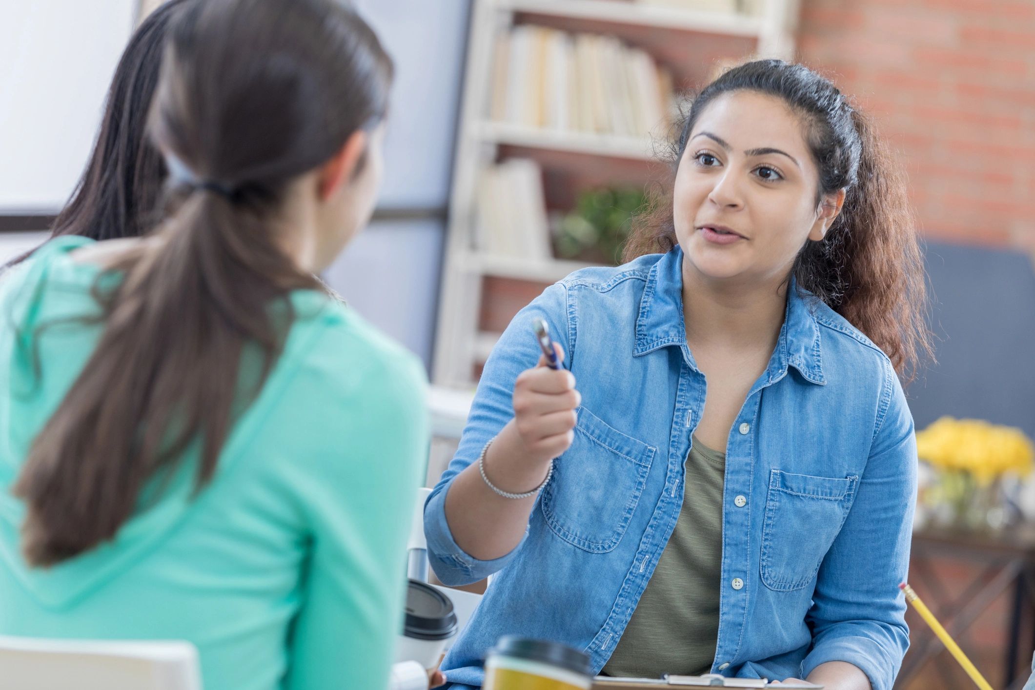 Students in a collaborative study group